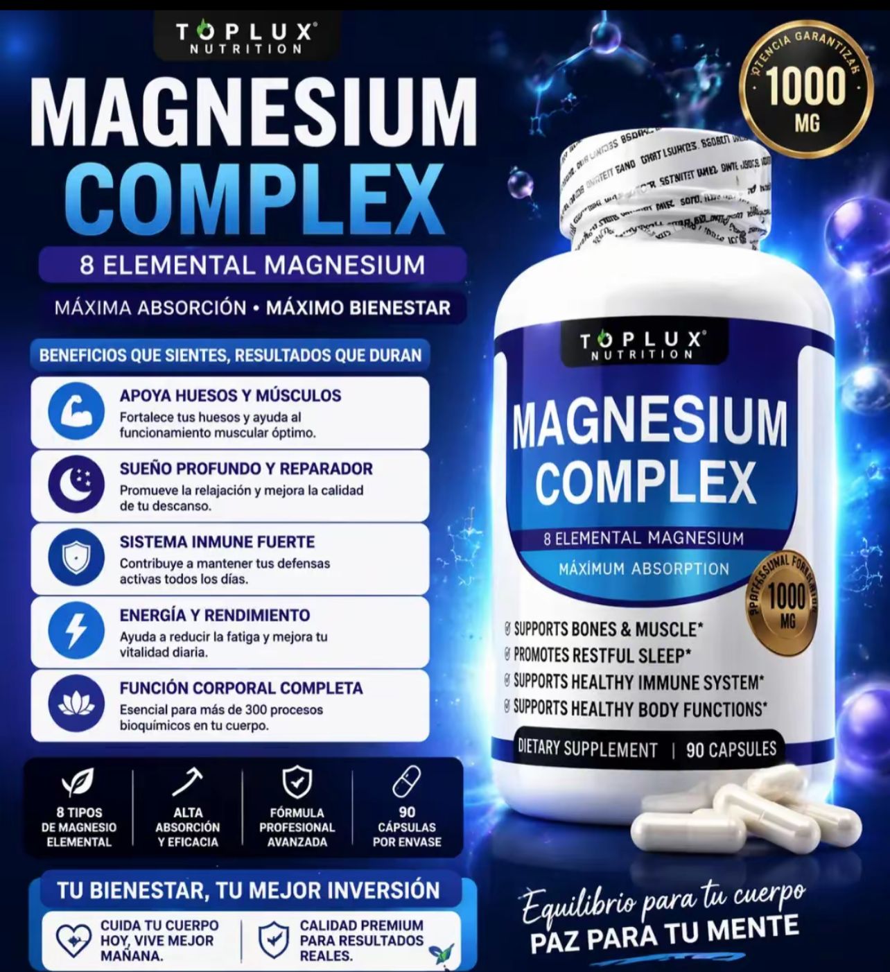 Magnesium Complex - Adiós cansancio e insomnio